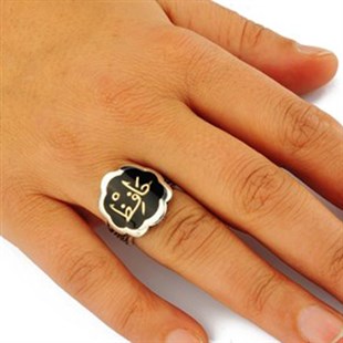 Arapça Hafız yazılı 925 Ayar Gümüş Bayan Yüzüğü